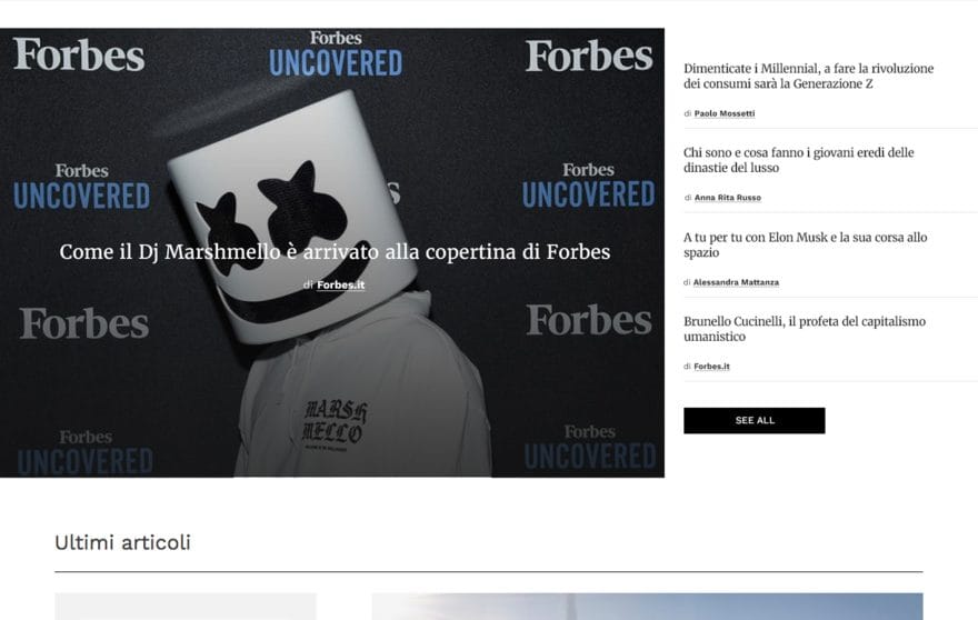 The Rope Web Agency Milano | forbes-carousel-1
