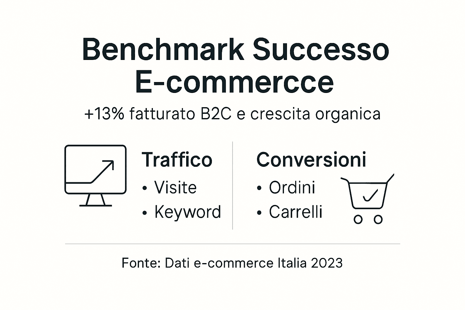 Infografica: i risultati ottenuti da un e-commerce ottimizzato in Italia