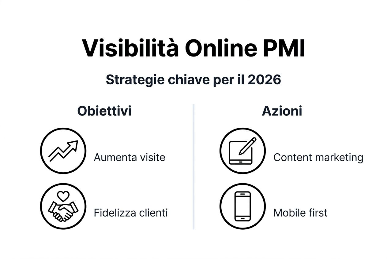 Infografica: le strategie vincenti per aumentare la visibilità online della tua PMI